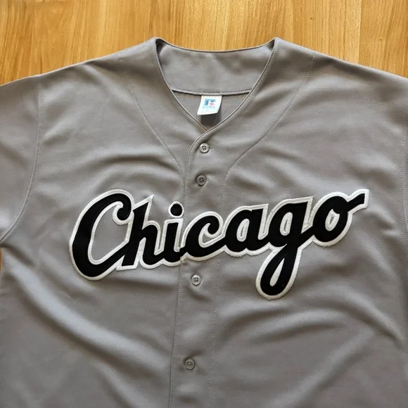 Chicago White Sox Vintage Blank MLB Jersey- Russell- size Medium (fits Large)